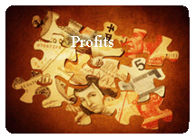 money jigsaw puzzle pieces